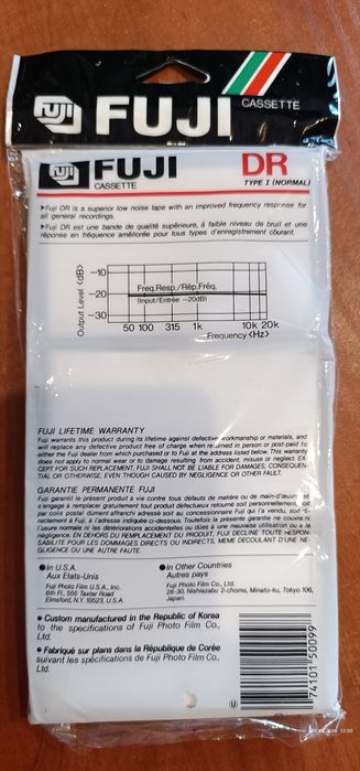 Kasety magnetofonowe FUJI DR90