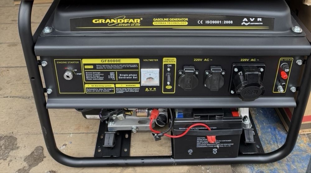 Бензиновий / газ генератор GRANDFAR 6500W 4-х тактний