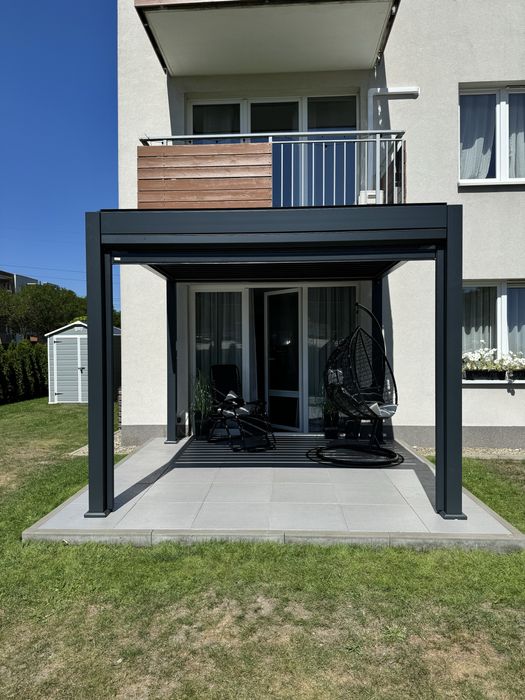 Pergola Ogrodowa 3x4 Aluminiowa Elektryczna LED Bioklimatyczna