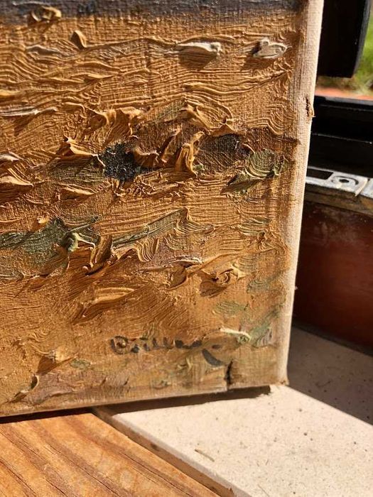 Pintura a Óleo Antiga Paisagista de Joszef Csillag, Artista Húngaro