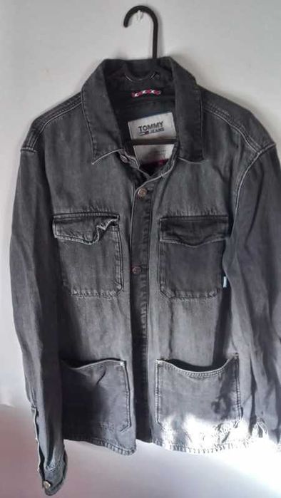 Camisa Denim Tommy Hilfiger Preta