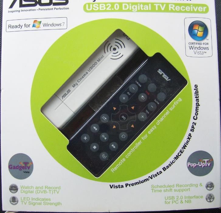 Placa TV usb - ideal para coverter ficheiros analogicos para digital