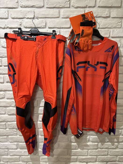 Strój komplet cross enduro L XL XXL Fox KTM spodnie koszulka