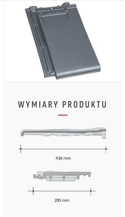 Dachówka wentylacyjna Roben Bergamo Antracyt