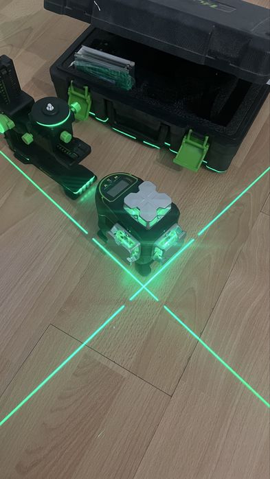 Лазерний рівень 4D, Bluetooth - Huepar S04CG