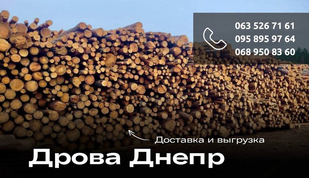 Дрова Днепр от 2500 грв м3