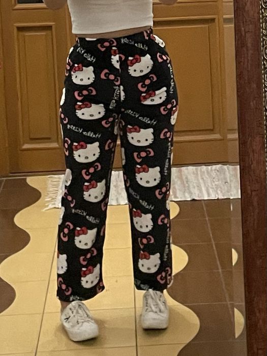 Spodnie hello kitty czarne S nowe