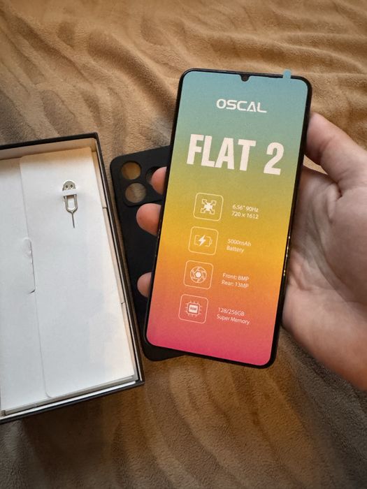 Смартфон Oscal Flat 2 4/128GB Phantom Black