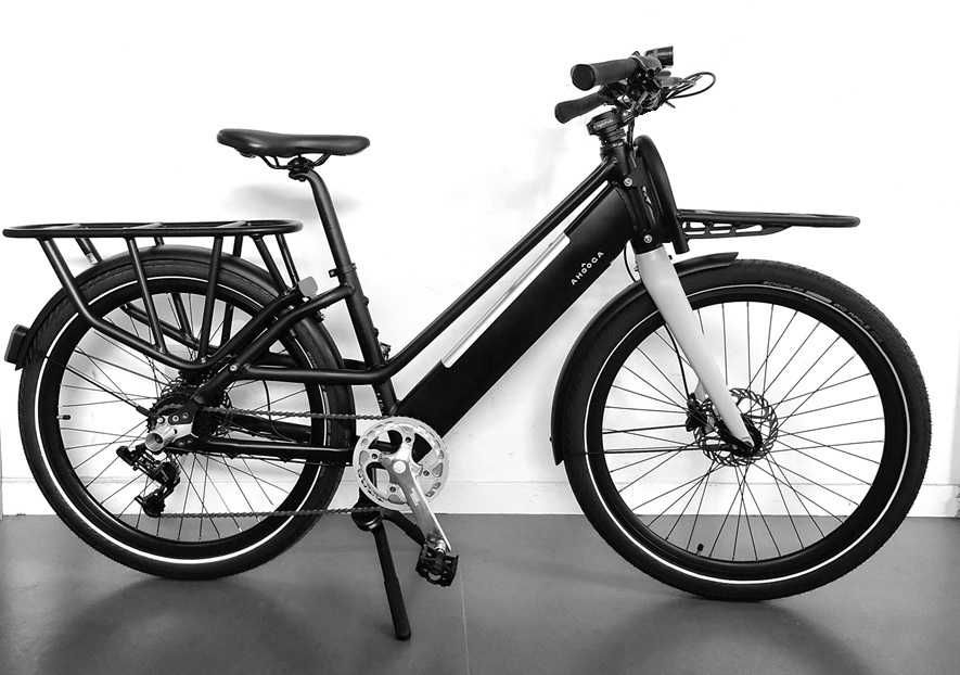 Cargo Bike Bicicleta elétrica carga Ahooga Modular 2.0 LSFPR 2cadeiras