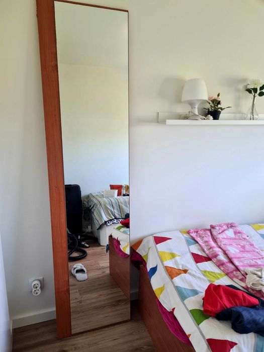 Espelho 195x40. Pertencia a um guarda fatos mas em perfeito estado.