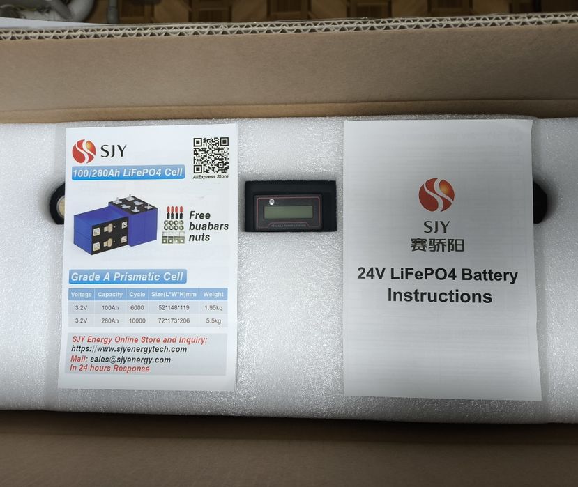 Акумулятор  SJY  LifePO4 24v 100 ah