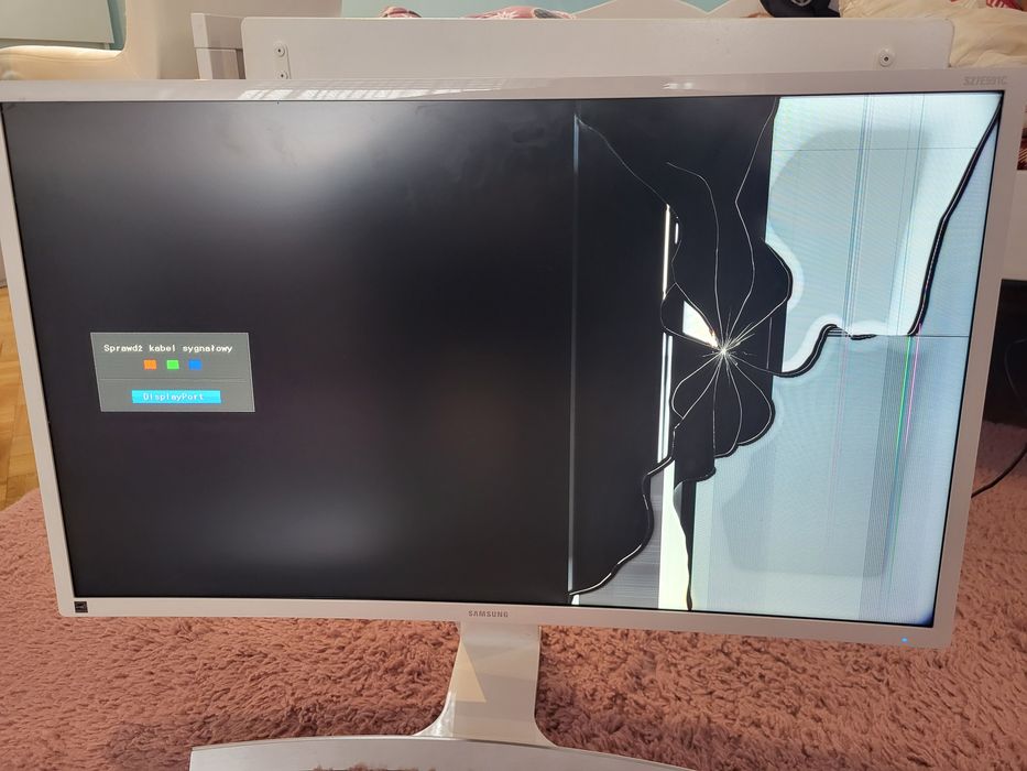 Monitor Samsung 27 cali S27e591C zakrzywiony curved uszkodzona matryca