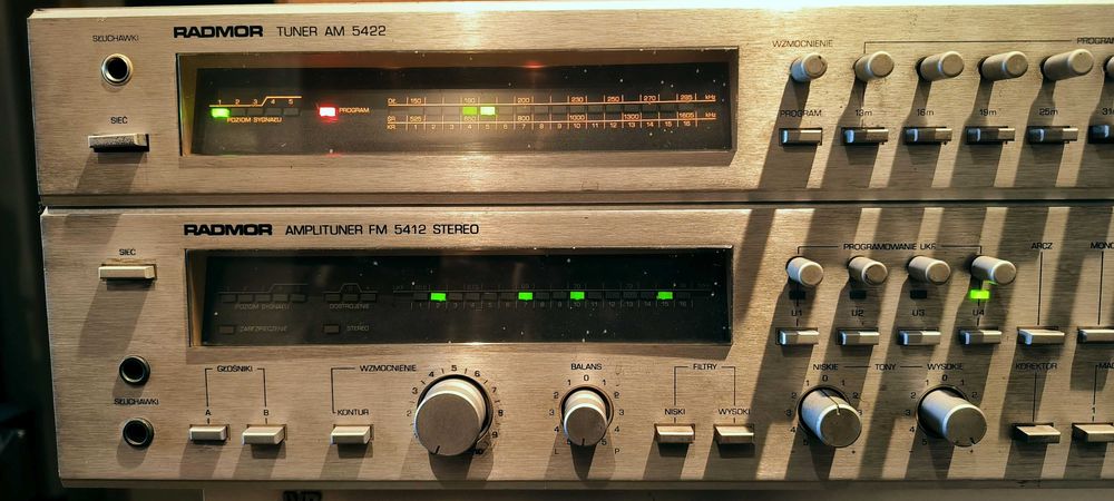 Amplituner Radmor  Unitra  5412 FM Quasi Quadro Hi-Fi oryginalny i przestrojony UKF