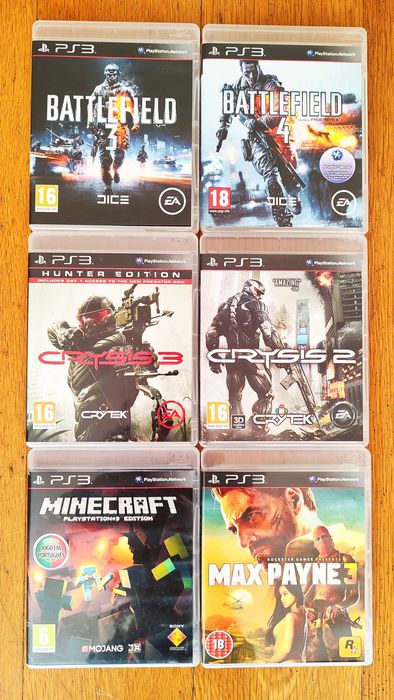 Jogos PS3 Metal Gear Solid COD Battlefield