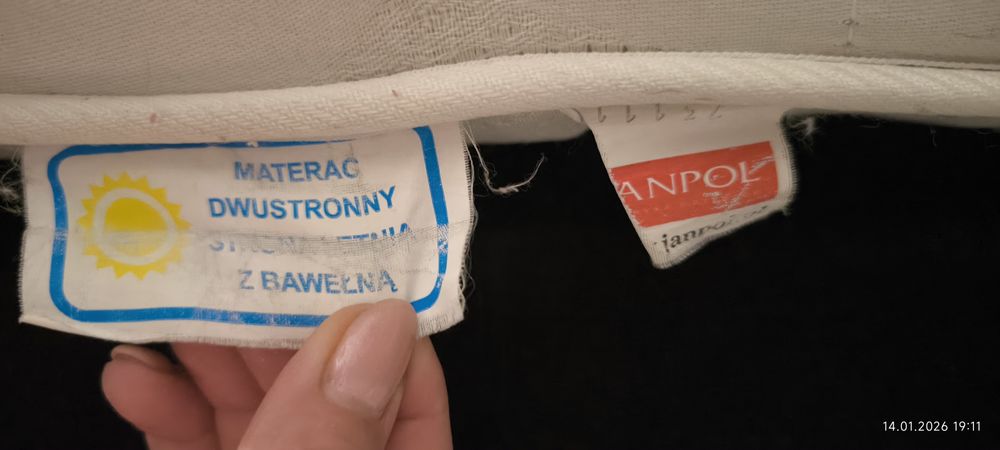 Materac 160x200 Janpol Twardy