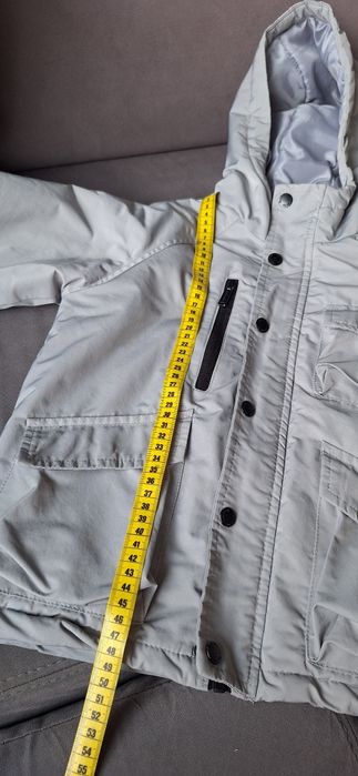 Szara kurtka parka Reserved 116 cm super stan