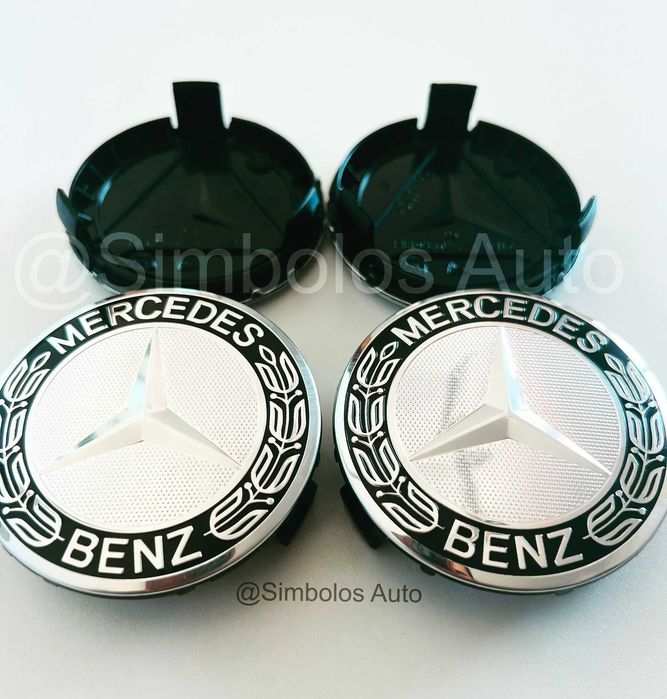 4 Centros Tampas Jantes Mercedes-Benz