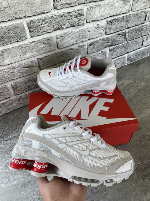 Кросівки Nike Shox Ride 2 x Supreme White | Nike Shox | Найк Шокс білі