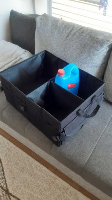 XXL 64L Sztywny Organizer Torba Do Bagażnika Auta Samochodu Pudełko