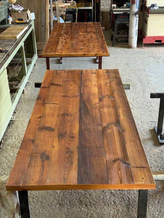 Blat ze starego drewna na stół, meble na wymiar od 1 m², grub. od 2 cm