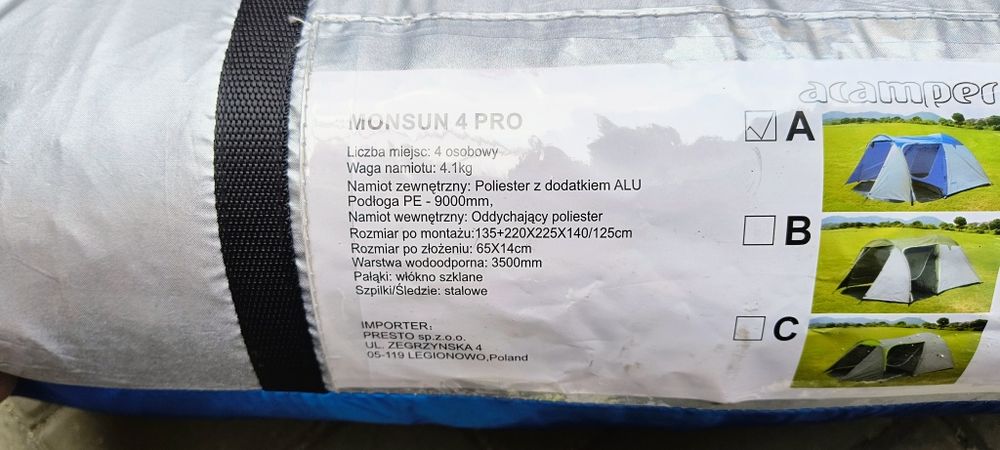 Namiot 4 osobowy 4 Pro