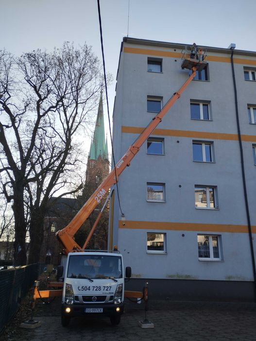 zwyżka z operatorem 25m/27m  HDS + Wywrotka - Cały Śląsk