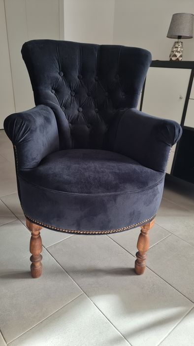 Sofás capitone preto veludo