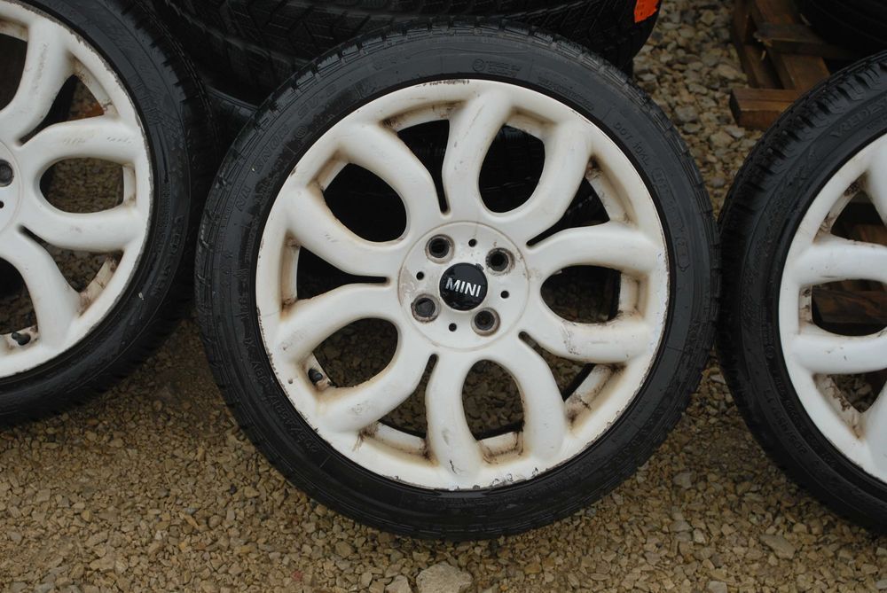 Koła 205 45 R17 4x100 Alufelgi OEM + opony zima MINI 7J ET48 56.1