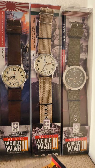 Coleção Relógios Militares WWII – Réplicas Autênticas Field e Aviator