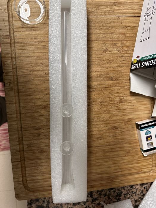 Feeder alimentador de vidro para aquario