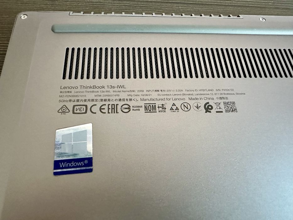 Laptop Lenovo Think Book i7 16GB 512GB SSD 13,3'