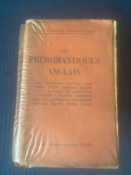 livro les preromantiques anglais