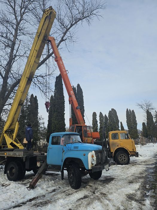 Видалення дерев,підрізання.робота з краном.тяжкодоступні місця.