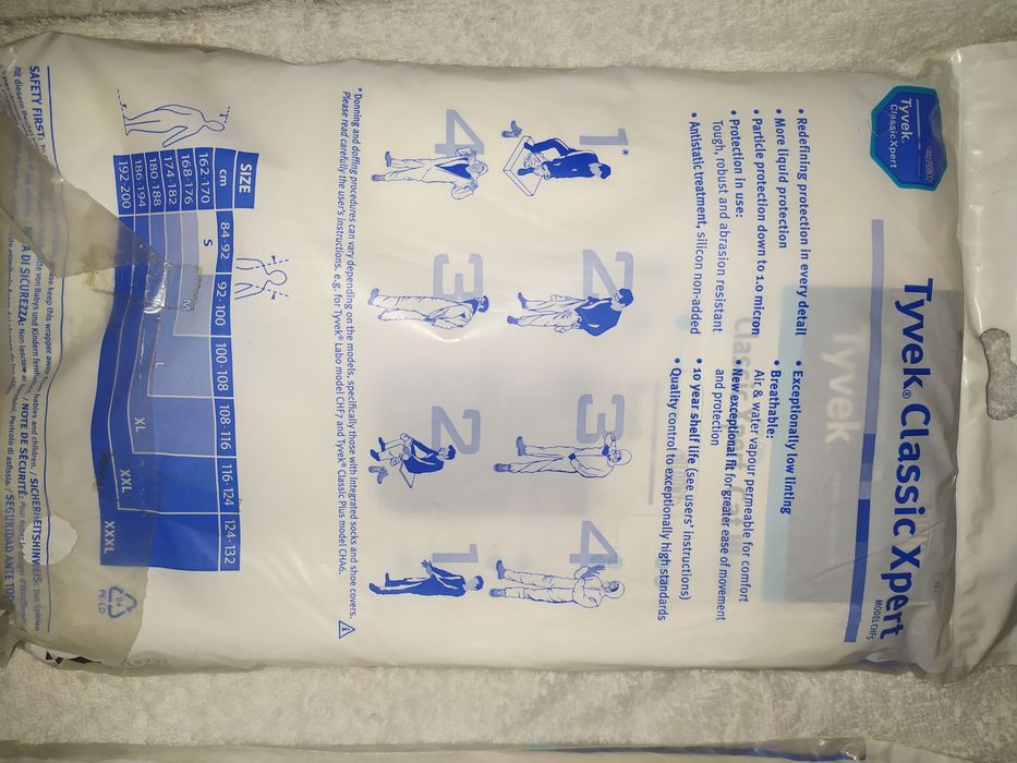 Комбінезон захисний dupont tyvek classic xpert  cat.lll xl