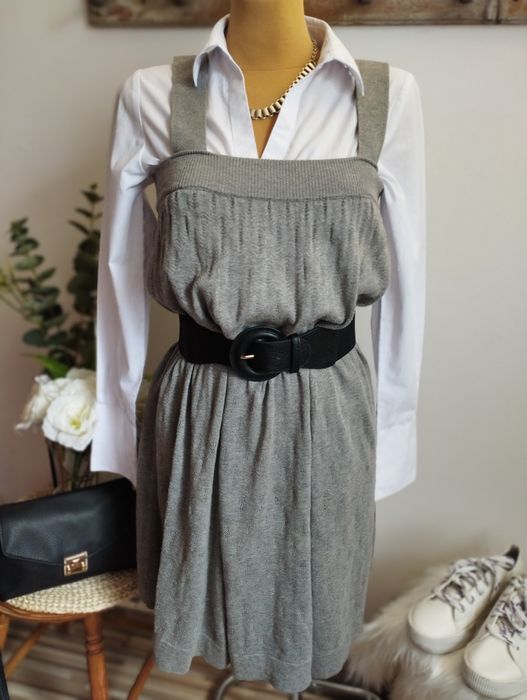 SZARA sukienka sweterkowa H&M XS S 34 ZIMOWA BASIC