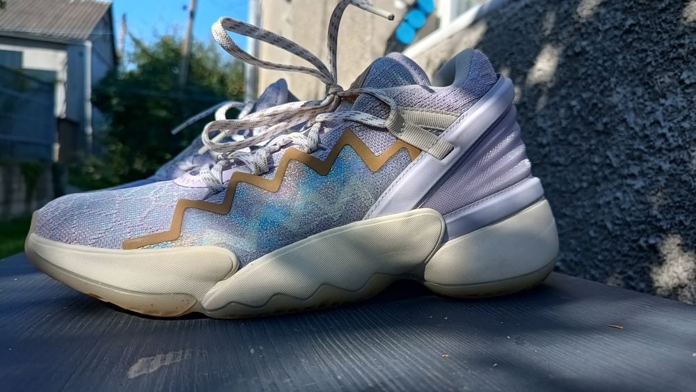 Кросівки баскетбольні Adidas. D.O.N. Новорічний принт.