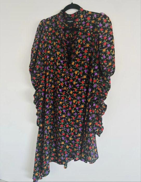 The Kooples Paris sukienka 100% jedwab silk seta kwiatuszki