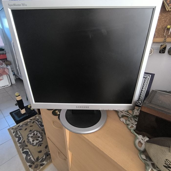 Monitor Samsung e cds de informática  as respetivas revistas