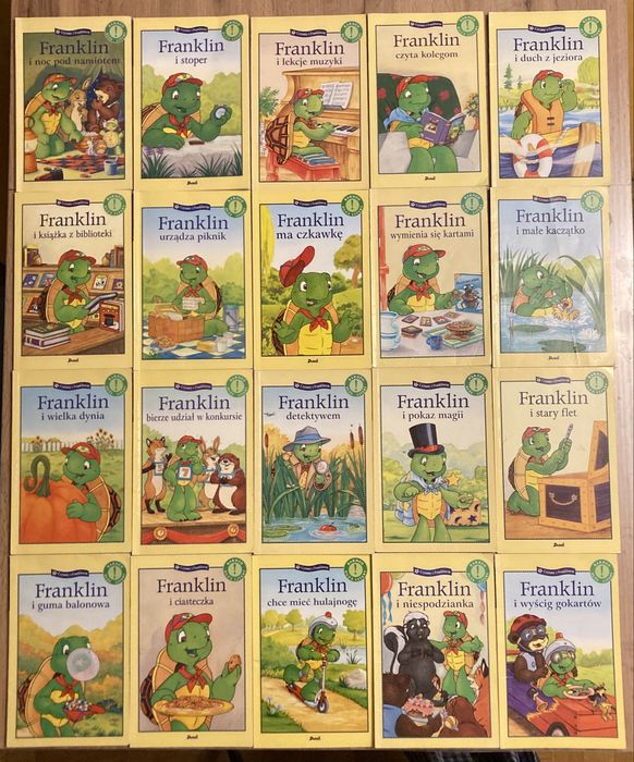 FRANKLIN książki, wielka kolekcja, 88 sztuk, dla dzieci, zestaw, zbiór