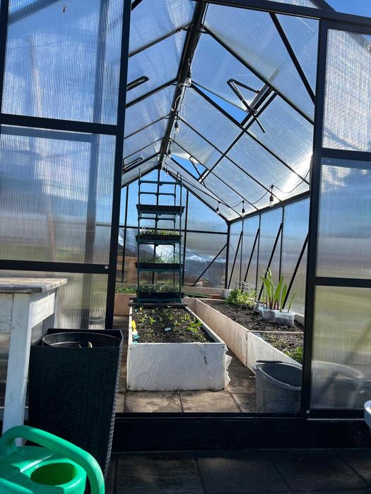 Szklarnia ogrodowa 7 m2 aluminiowa z poliwęglanu