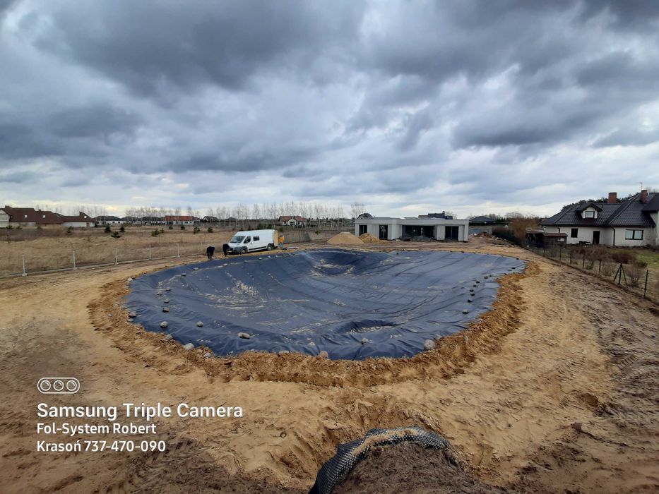 Folia PVC do oczek wodnych stawów Geomembrana gr 1.0mm