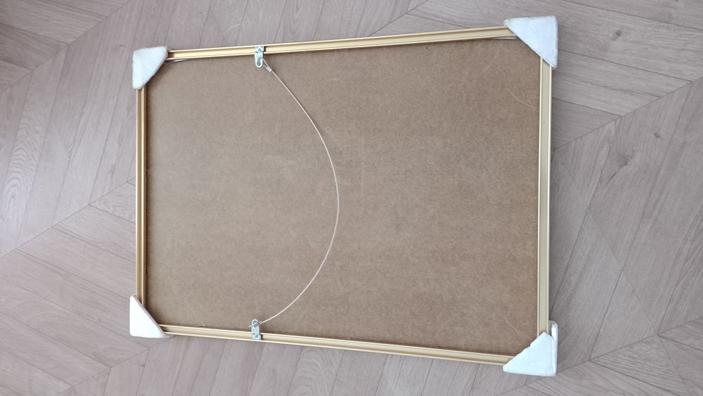 Rama aluminiowa złota 50x70 nowa
