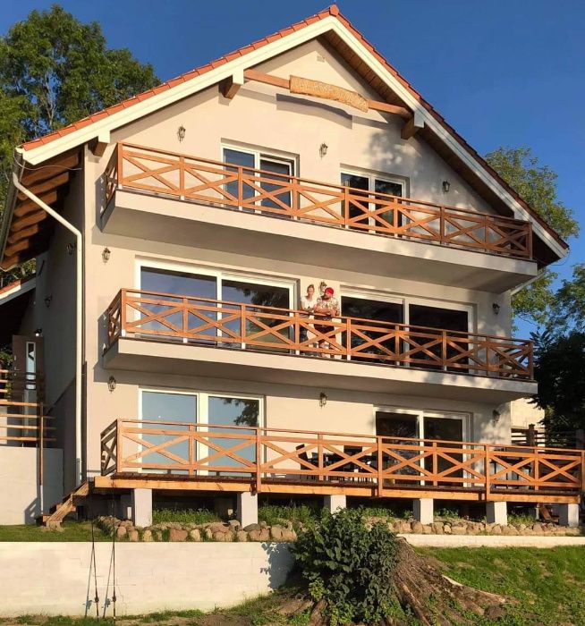 Dom na Mazurach przy jeziorze z Basenem Dłużec,Mikołajki, Mrągowo