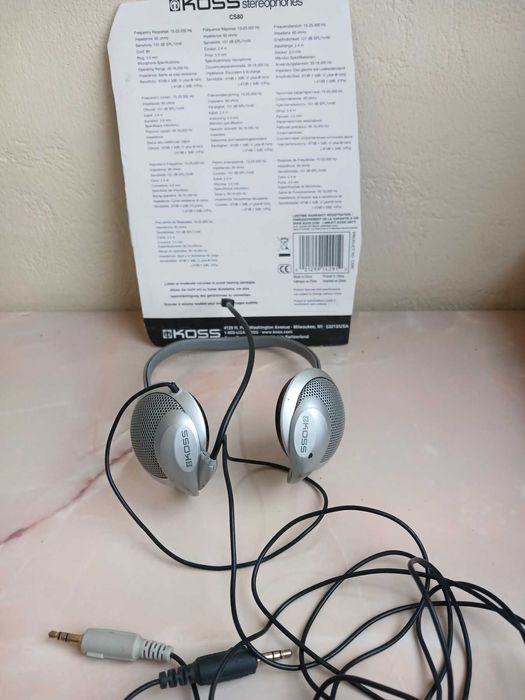 Навушники гарнітура з мікрофоном Koss CS80 штекер 3.5 мм шнур 2.4м