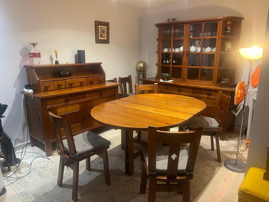 Conjunto de mobília Saint Clair madeira maciça