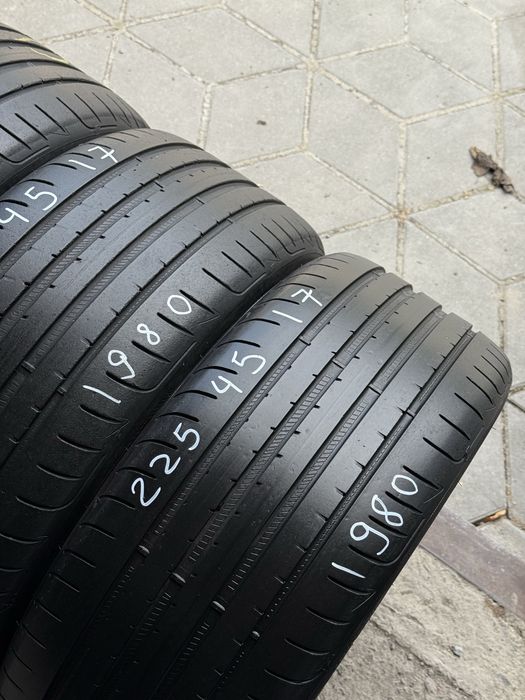 225/45/17 Goodyear комплект склад шини б/у літо резина