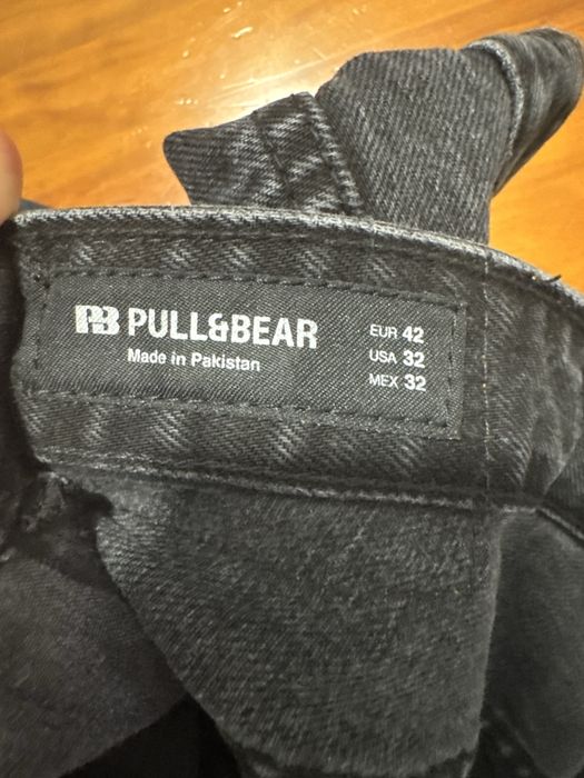 Calças pretas pull & bear standart fit,42