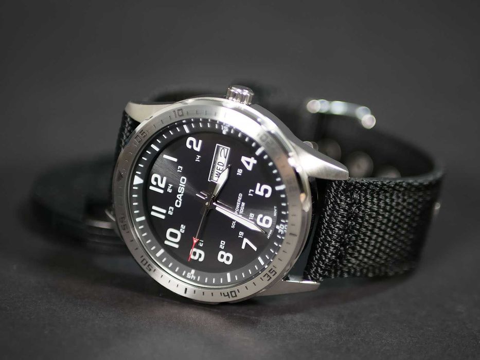 Casio MTP-S120L-1AV Solar Black