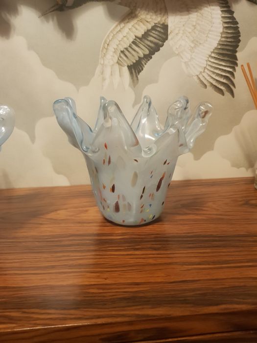 Jarras ou suporte de velas em vidro murano