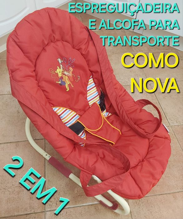 ESPREGUIÇADEIRA MAIS ALCOFA, 2 EM 1 PARA BEBÉ.Casa,Quarto,Viagens,Sala